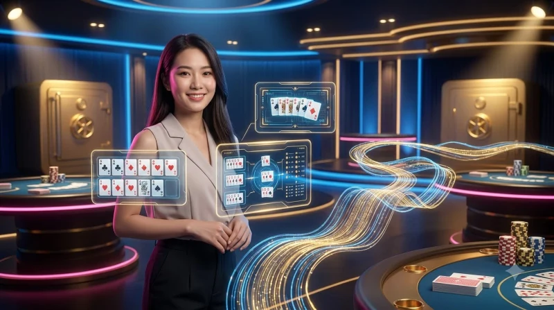 anh-minh-hoa-quy-tac-choi-phom-voi-cac-nhom-bai-duoc-sap-xep-tren-ban Ảnh minh họa quy tắc chơi phỏm với các nhóm bài được sắp xếp trên bàn