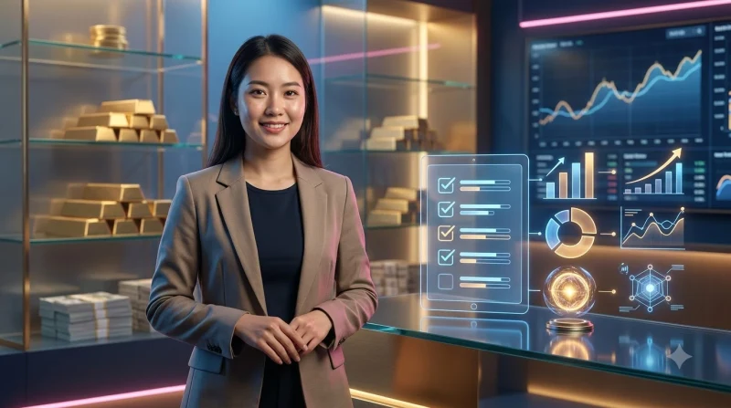 ban-lam-viec-hien-dai-voi-laptop-bieu-do-tron-hologram-va-chong-dong-xu-vang-minh-hoa-phan-bo-ngan-sach Bàn làm việc hiện đại với laptop, biểu đồ tròn hologram và chồng đồng xu vàng minh họa phân bổ ngân sách