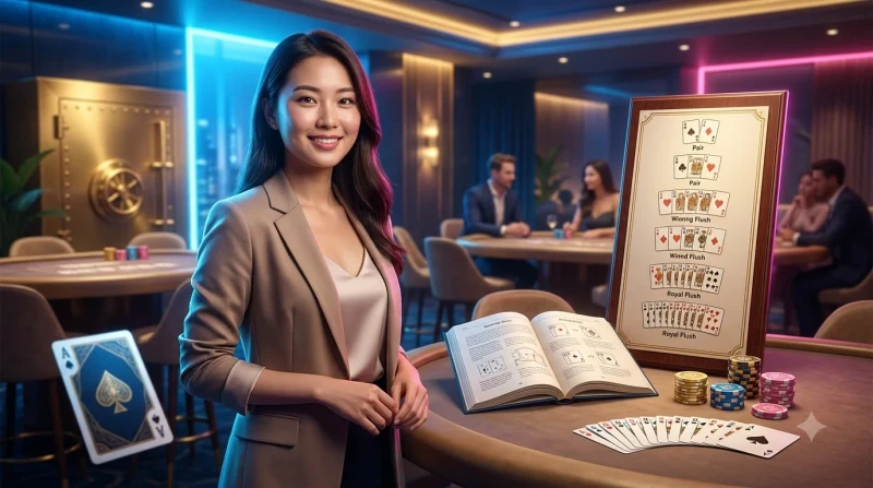 nguoi-choi-poker-nhin-tu-phia-sau-quan-sat-cac-tay-bai-duoc-sap-xep-theo-thu-tu-suc-manh-tren-ban-casino Người chơi poker nhìn từ phía sau quan sát các tay bài được sắp xếp theo thứ tự sức mạnh trên bàn casino